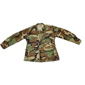 U.S.MARINES CAMOUFLAGE CAMO JACKET SIZE SMALL Sz Medium Elbow Patches Pockets